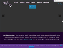 Tablet Screenshot of pealcenter.org